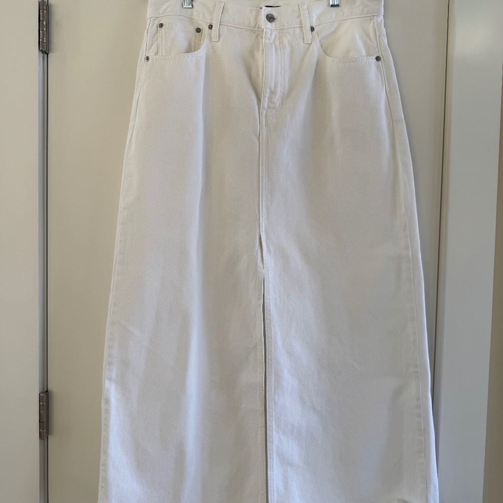 J. Crew Factory White Maxi Skirt